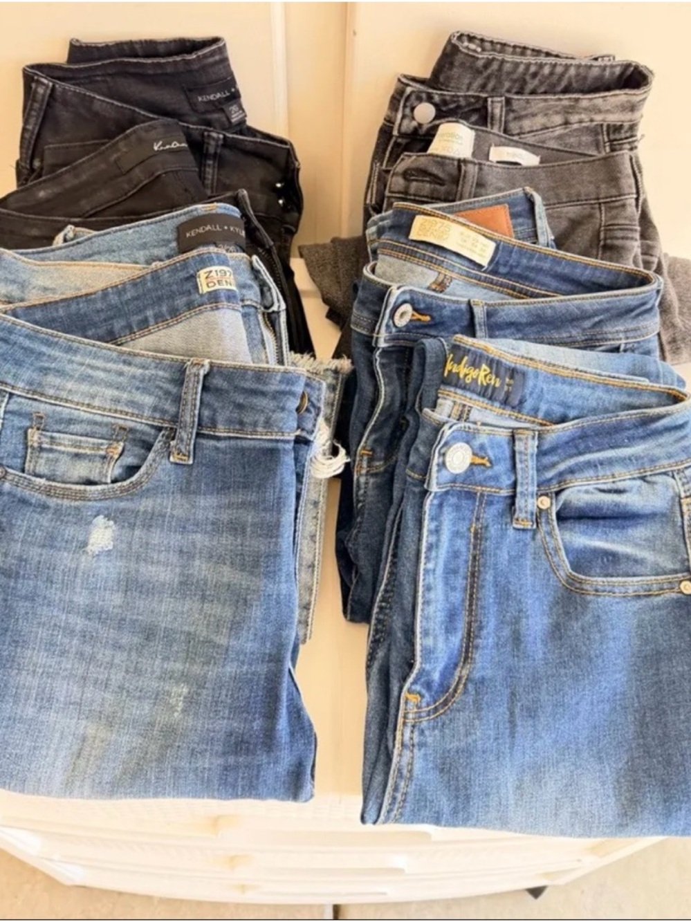 Zara Light Blue and Black Denim Jeans Bundle